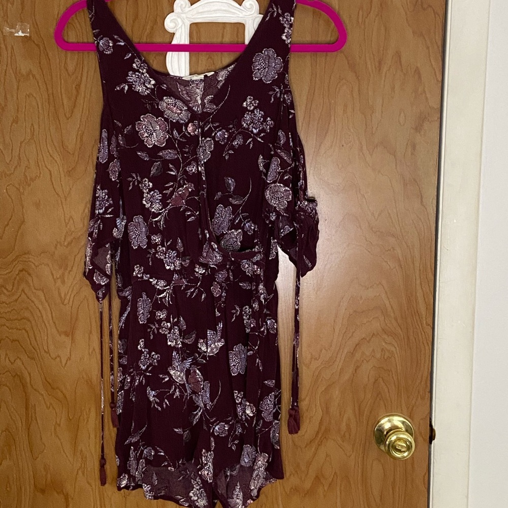 Cold shoulder romper